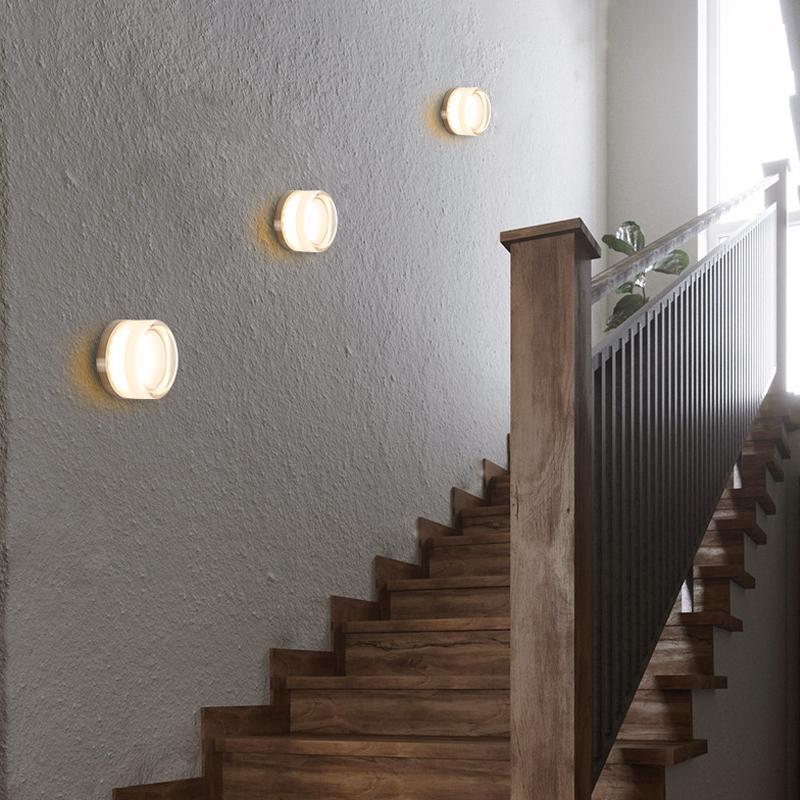Modern LED Wall Lamp Minimalist Potato Chip Lights For Bedroom Bedside Study Hall Aisle Coffer Shop Hotel Illumination Fixtures