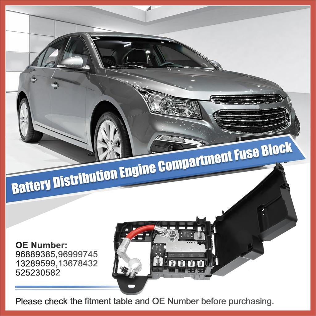 ACROPIX Engine Compartment Fuse Block for Chevrolet Cruze 2011-2016 for Chevrolet Orlando 2012-2014 Fuse Box Battery Terminal 96889385 96999745