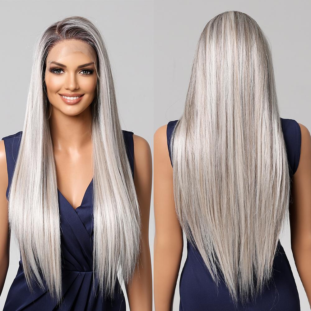ALAN EATON Ombre Blonde Mežģīņu Sintētiskās