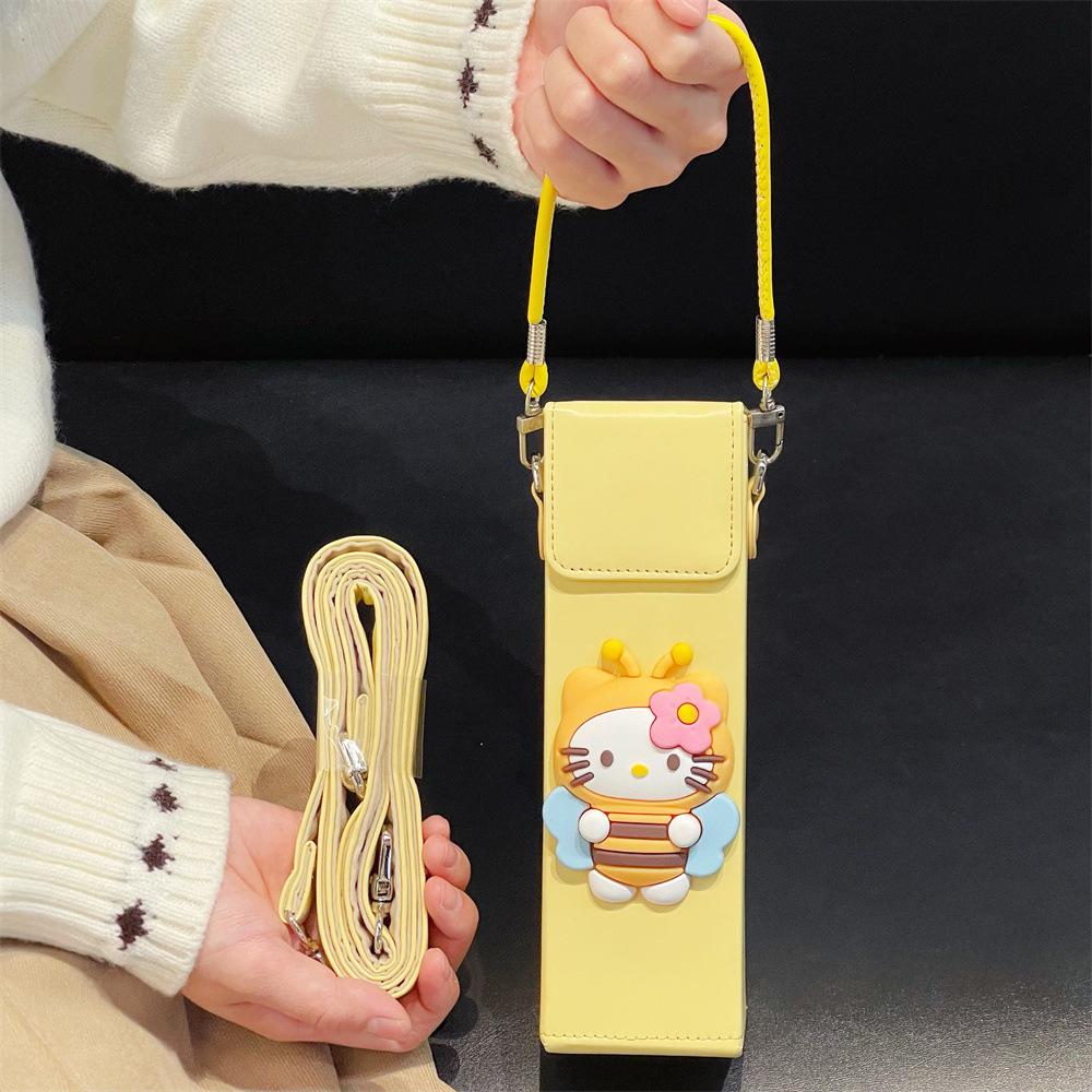 DJI Pocket 3 & 4 Cartoon Honey Kitty Protective Case with Creative Storage Bag. DJI Pocket 3