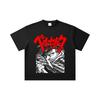 260 GSM Double Yarn 32 Count 100% Cotton Berserk V13 Print Unisex Heavy Cotton T Shirt