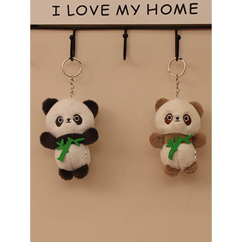 

Милая плюшевая кукла, милая, держащая бамбуковый лист, панда, кукла, брелок, кулон, небольшой подарок, сувенир 12cm