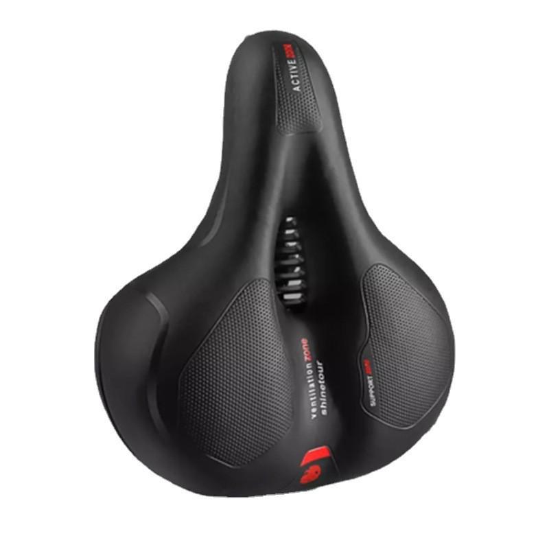 Mountain Bike Saddle Comfortable Thick Silicone Bicycle Seat Universal Cycling Cushion With Reflector