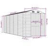 VidaXL Garden Shed, Tool Shed with Handles, Tool Shed with Sloping Roof, Patio Storage Shed, 3188257