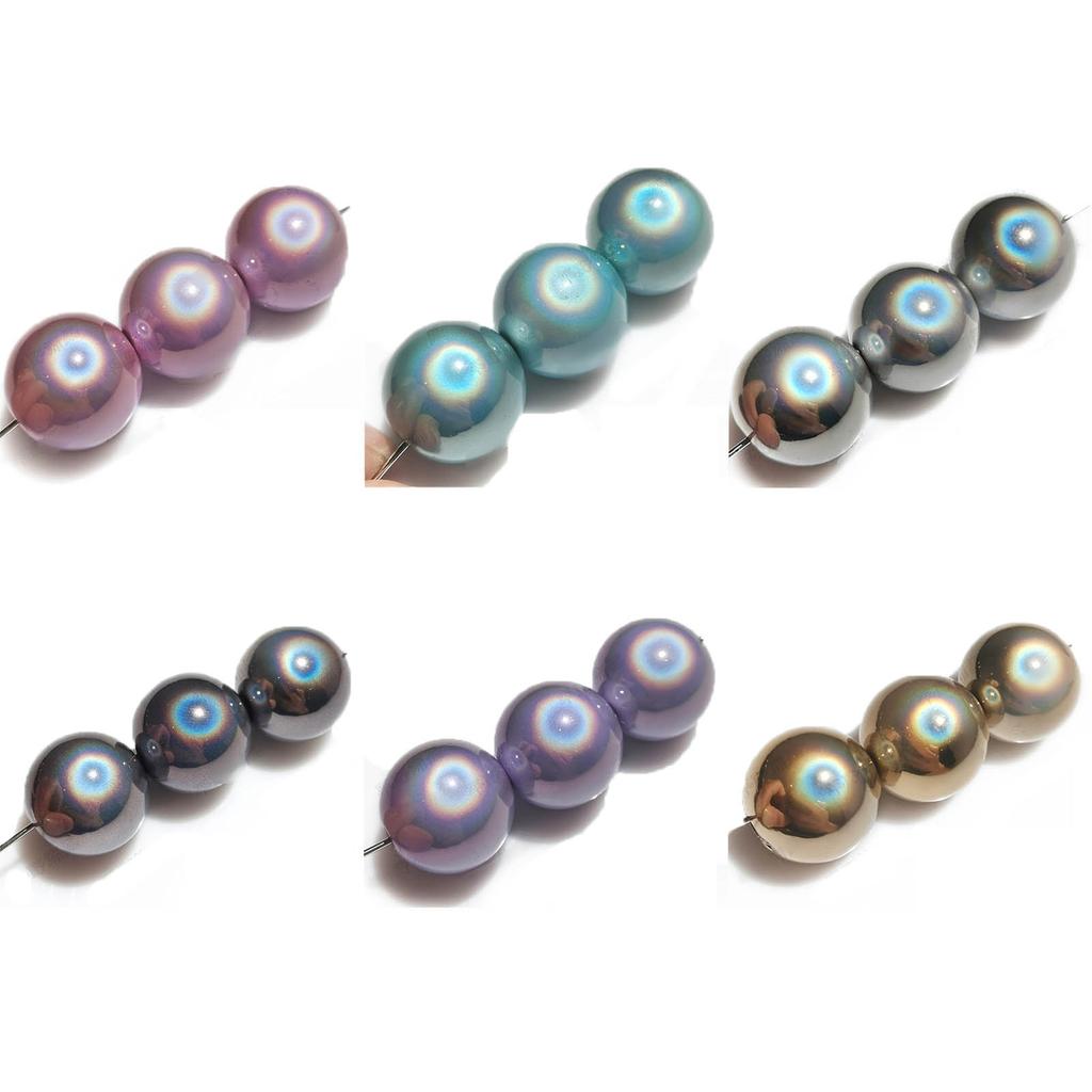 Reflective Round Beads Versatile Bead for DIY Projects and Home Decorations