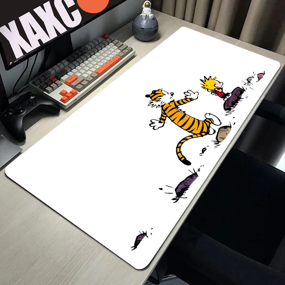 Comic CCalvin and HHobbes Mousepad Computer Laptop Gamer Pad PC Gaming Accessories Desk Mats