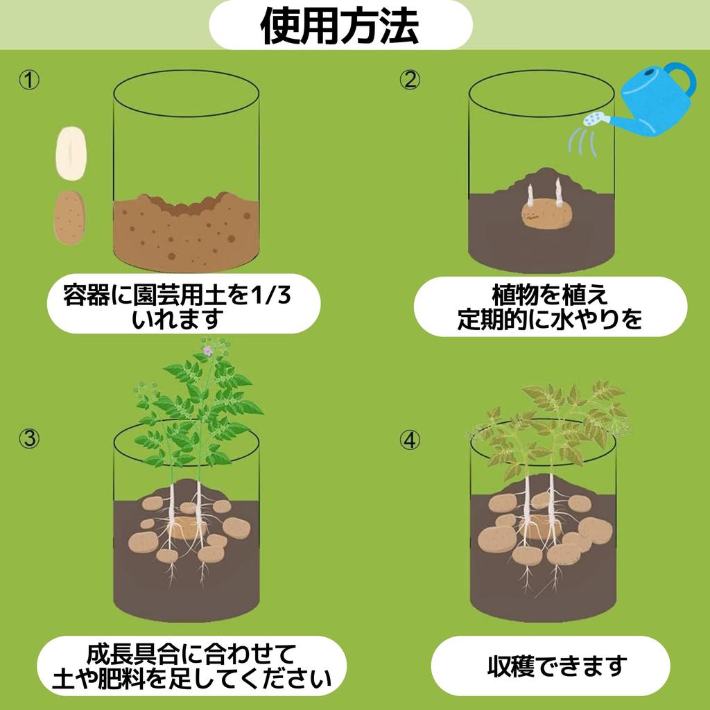 East Leaf Nonwoven Fabric Planter Pot, 10 Gallon, Deep, Root Rot Resistant, Black, H40xD35mm, Ideal for Gardening and Vegetables (Set of 3)