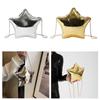 Women Acrylic Clutch Purse Elegant Wallet Unique for Wedding Birthday Formal Argent