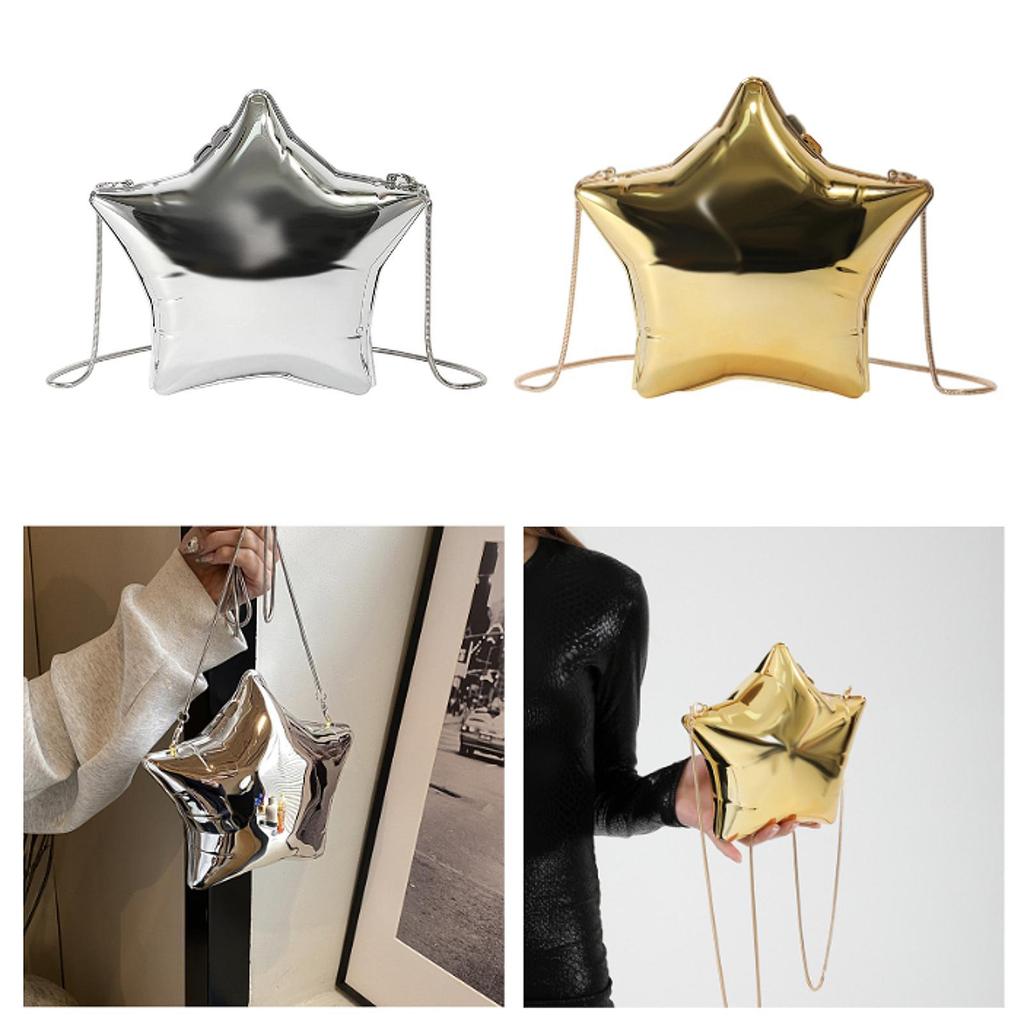 Women Acrylic Clutch Purse Elegant Wallet Unique for Wedding Birthday Formal Argent