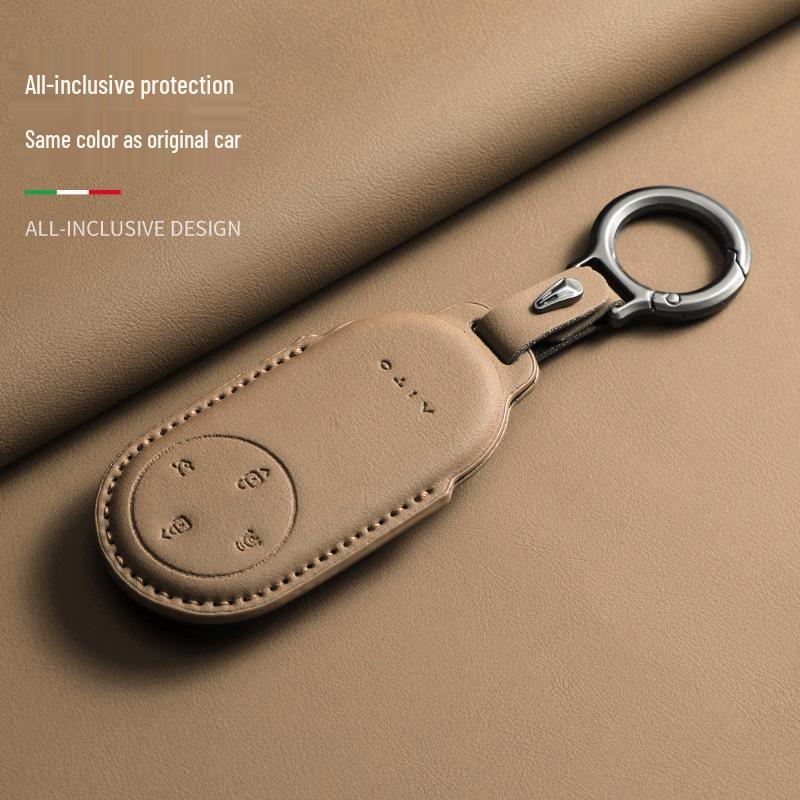Compatible Key Case for AITO M9/M5/M7/S9 - Original Car Colors with Buckle
