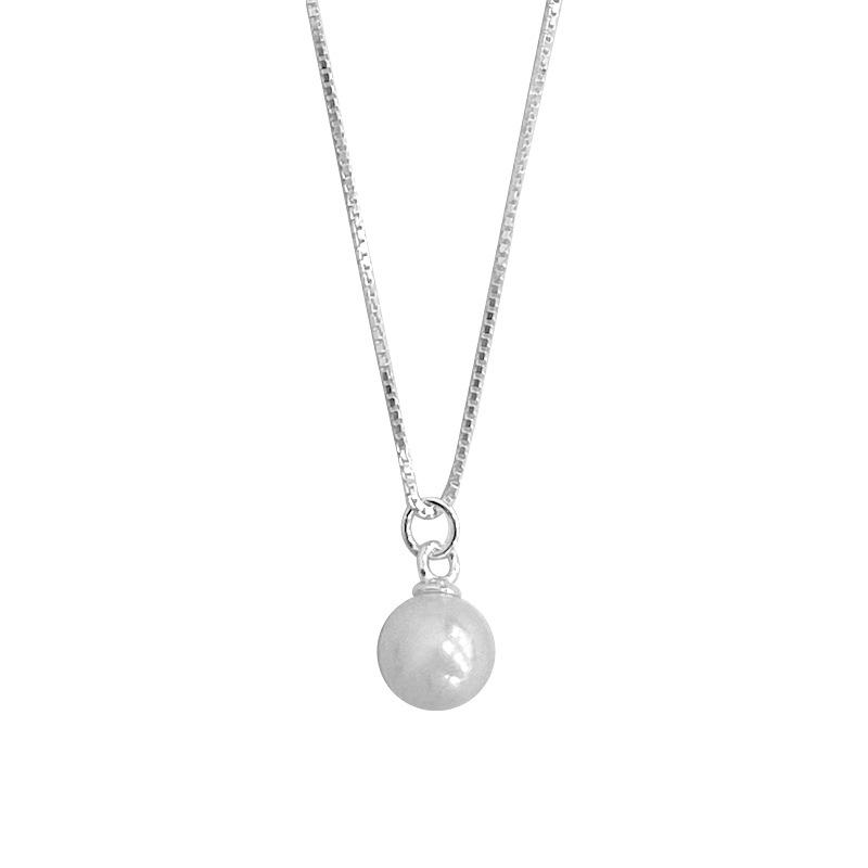 

Простое и высококачественное жемчужное ожерелье с подвеской для женщин с легким роскошным дизайном