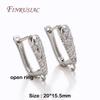 18K Gold Plated Anti-Allergy Basic Ear Wire Hook Earring Clasps Shvenzy Accessories Handmade DIY Women's Earring Making Fittings