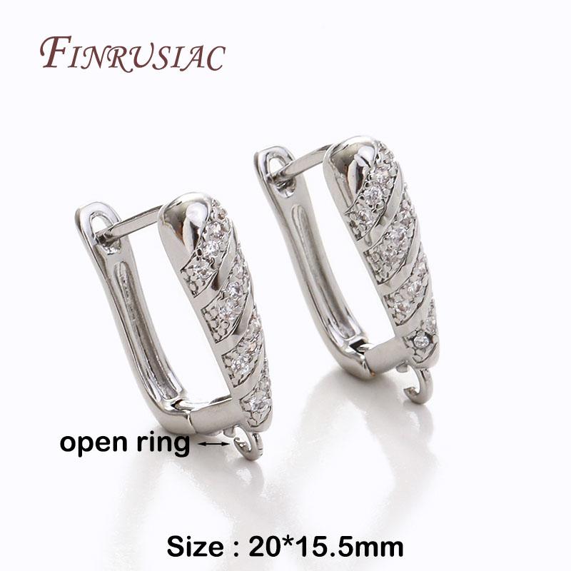 

18K Gold Plated Anti-Allergy Basic Ear Wire Hook Earring Clasps Shvenzy Accessories Handmade DIY Women s Earring Making Fittings 1 pair