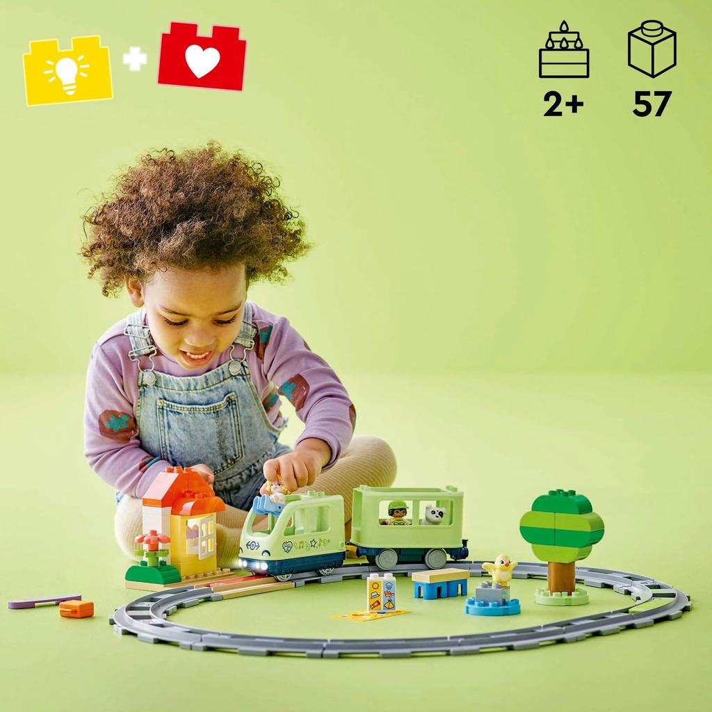 LEGO Duplo Duplo Town Adventure Train Toy Birthday Present Block Educational Boys Girls Children 1 and a Half Years Old 2 Years Old 4 Years Old