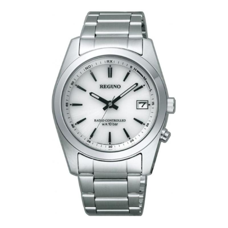 

CITIZEN Reguno 100 meters waterproof solar Quartz Steel Strap 36.2mm men s watch white dial RS25-0484H белый