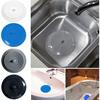 Large Silicone Tub Stopper,6 inches Drain Plug Stopper Flat Suction Cover for Bathtub Kitchen Bathroom Accessories (White)