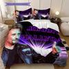 Musician and actor Johnny Hallyday bedding, duvet cover, pillowcase, home decoration, birthday gift (1 * duvet cover+2 * pillowcase, coreless)