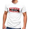 Men's T-Shirt Saying Warning Trust No One Print Print Fashion Street Style-