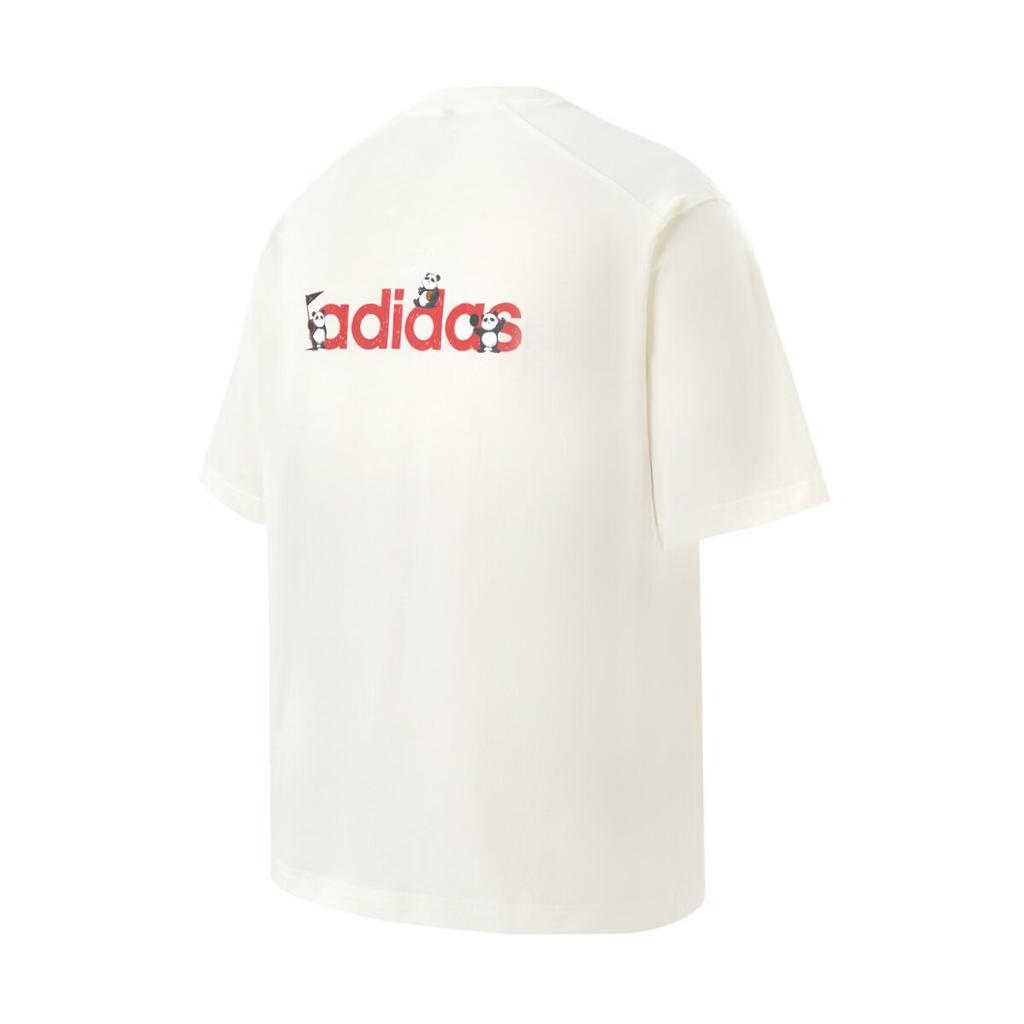 Adidas Comfortable Outdoor Casual Simple Round Neck Short Sleeve T-Shirt Unisex Tops KC5626
