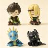 How To Train Your Dragon Mini Figure Set Hiccup Astrid Toothless Stormfly Cartoon Character PVC Statue Desktop Decor Collectible Gift Movie Fans Kids