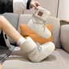 New chubby cute smiley snow boots thick-soled waterproof and non-slip padded snow boots for women