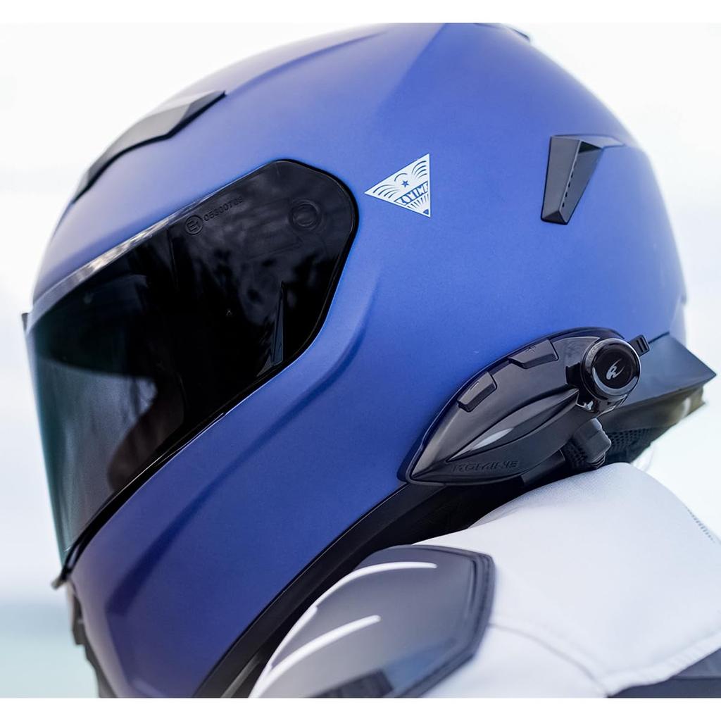KOMINE FL Full Face Helmet Motorcycle Intercom Basalt Grey XL HK-170 + KK-902