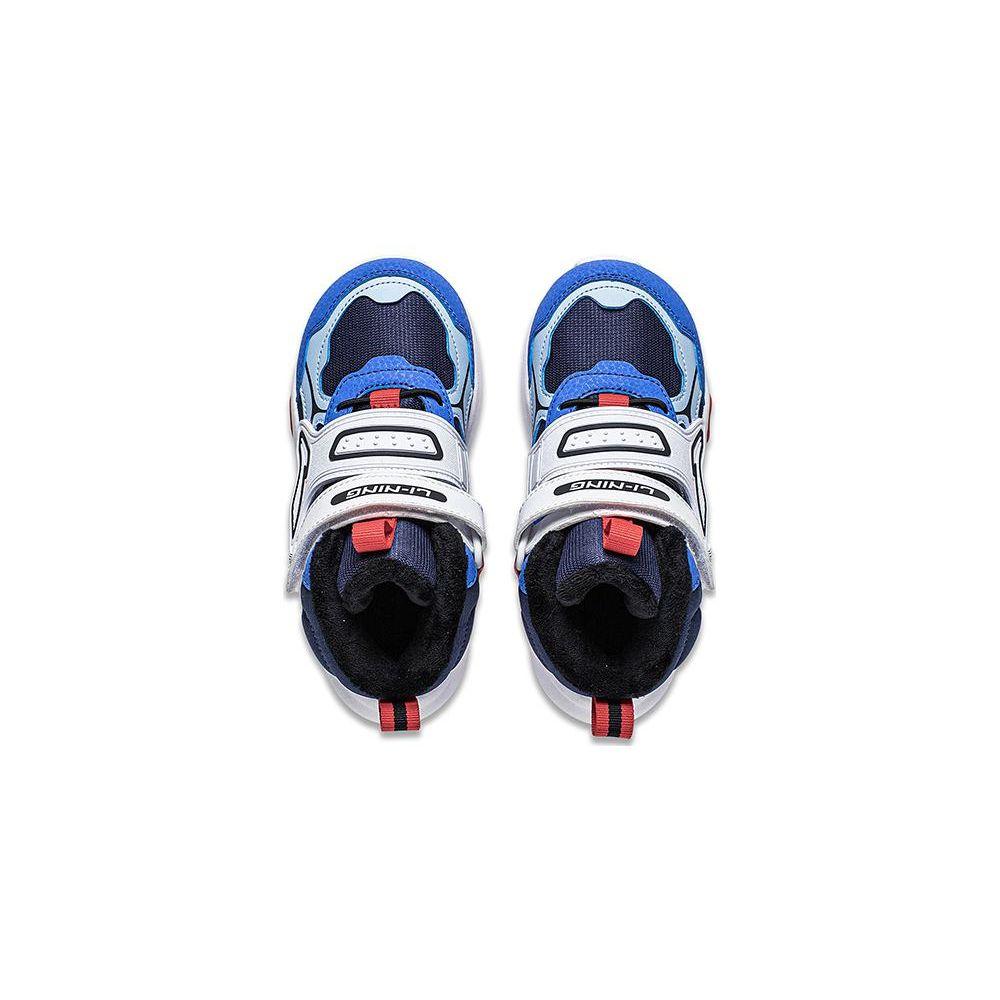 Li-Ning Cloud High-Top Outdoor Shoes Kids Shoes Blue White YKNT150-3