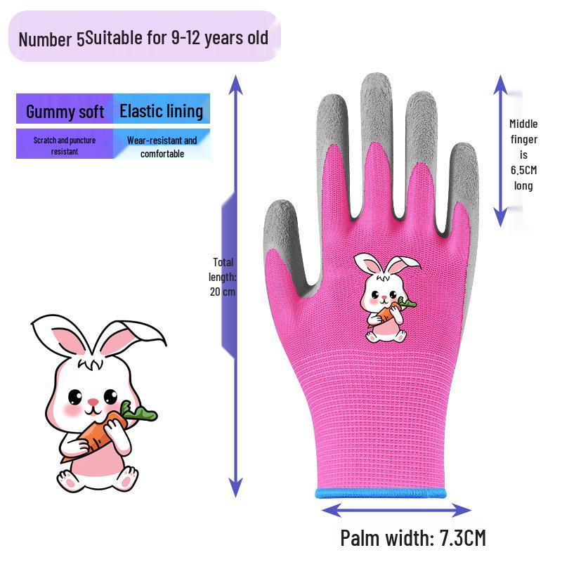 Kids' Anti-Slip Protective Gloves for Outdoor Sports and Gardening