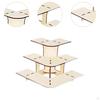 3 Tier Corner Display Rack with Shelves for Craft Shows And Markets