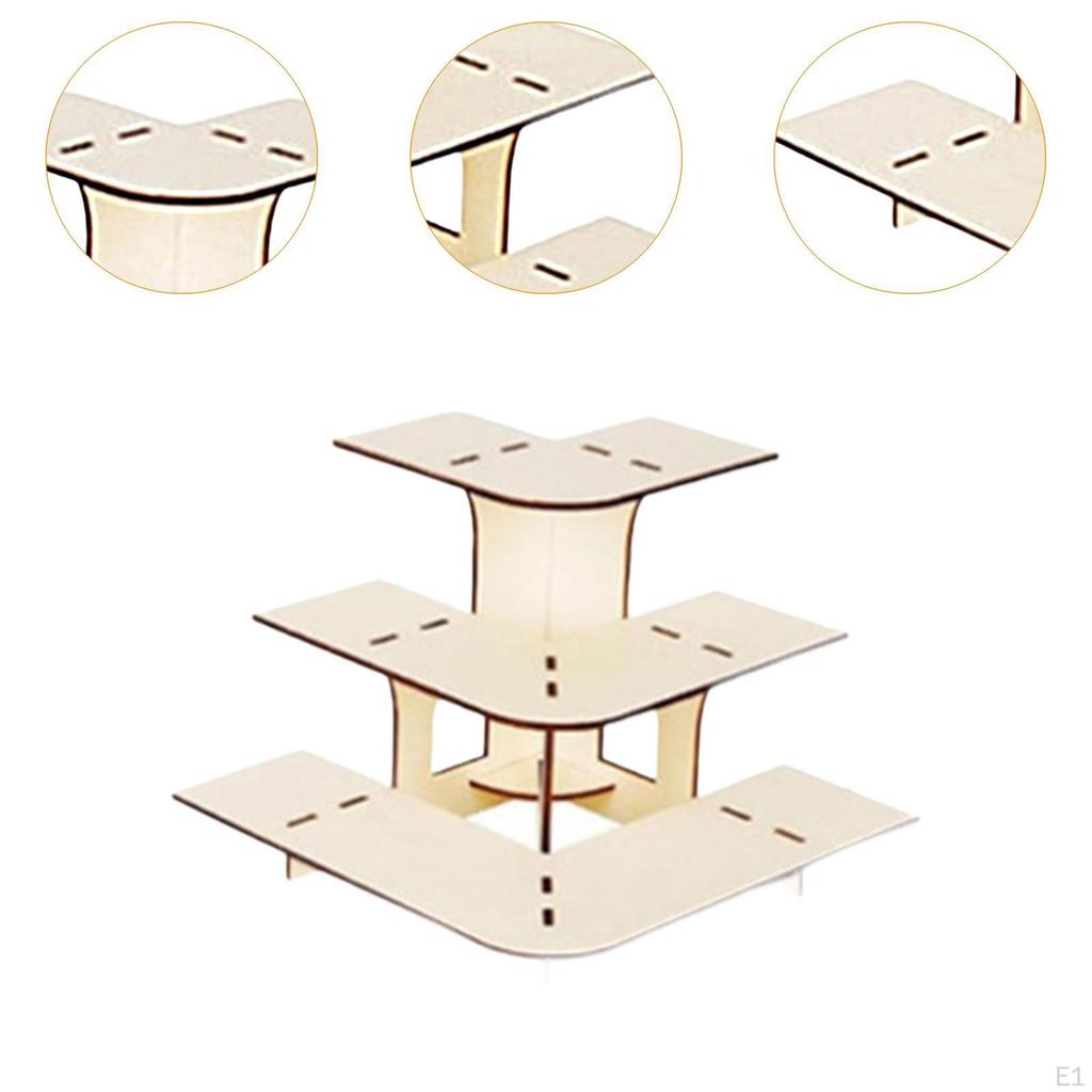 3 Tier Corner Display Rack with Shelves for Craft Shows And Markets