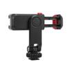 360 Degree Rotation Phone Clip Phone Bracket with Cold Shoe Mount for Microphone Fill Light