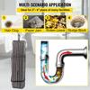 Drain Cleaning Cable 50 Feet X 3/8 Inch Solid Core Cable Sewer Cable Drain Auger Cable Cleaner Snake Clog Pipe Drain Cleaning Cable Sewer Drain Auger