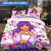 Purple Powerhouse 3pcs K-pop Music Group Bedding set,Ideal for Bedroom, Dormitory,Including Duvet Cover And 2pcs Pillowcases,Fan Gifts