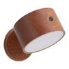 Wall Light LED Solid Wood Rechargeable Magnetic Eye Caring Dimmable Wall Touch Control Lamp for Night Feeding