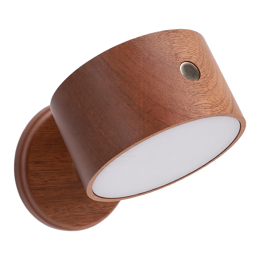 Wall Light LED Solid Wood Rechargeable Magnetic Eye Caring Dimmable Wall Touch Control Lamp for Night Feeding