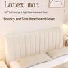 Plush Upholstered Bed Headboard Cover - Thick, Soft, Universal Anti-Collision & Dustproof Full Coverage Backrest Cover