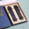 M-Modern-2Pcs Elegant Chinese Mahogany Carved Bookmarks, Retro Chinese Sandalwood Beautifully Carved Bookmarks