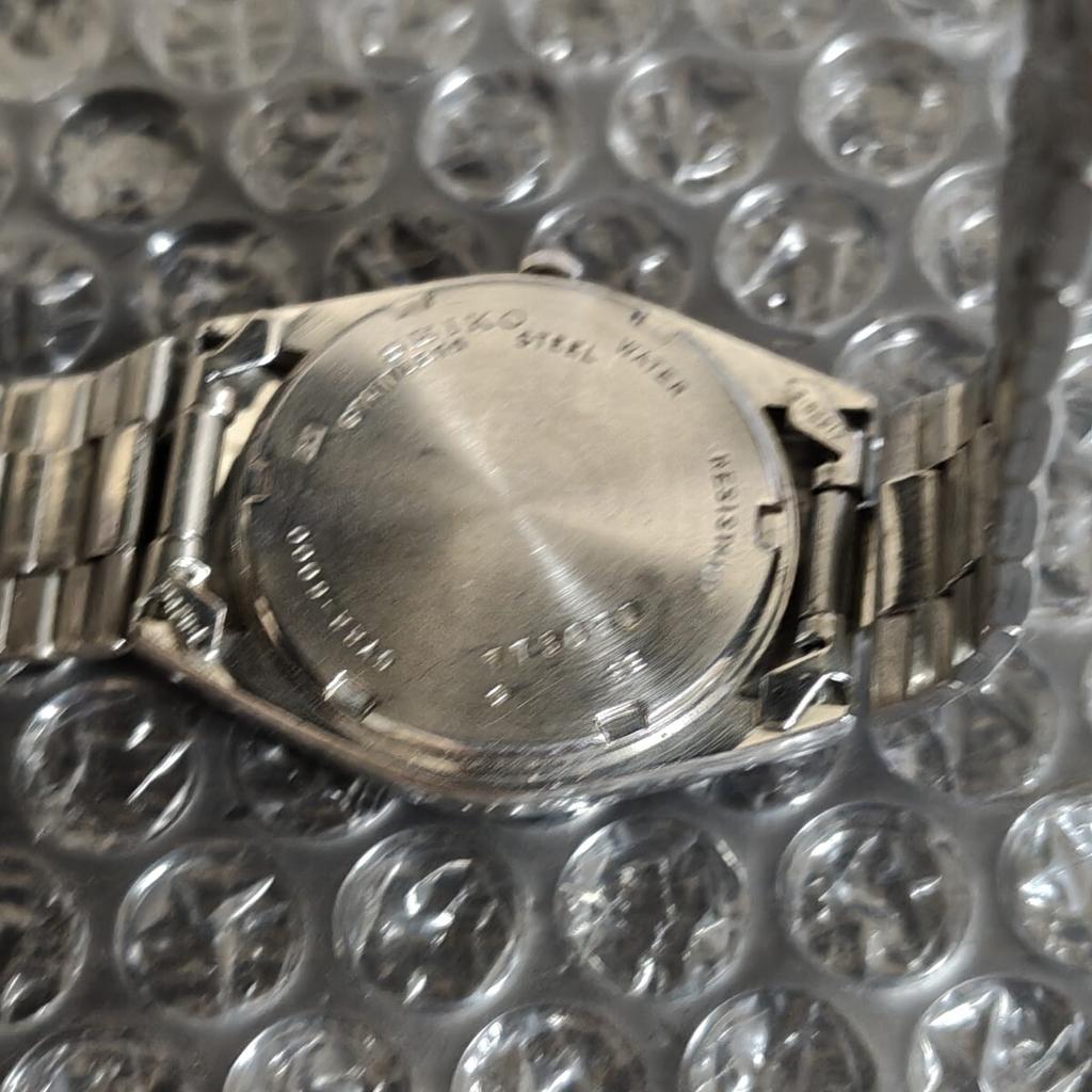 SEIKO SQ Quartz Silver Watch [Working Condition] Men's (Management Code K26Q)