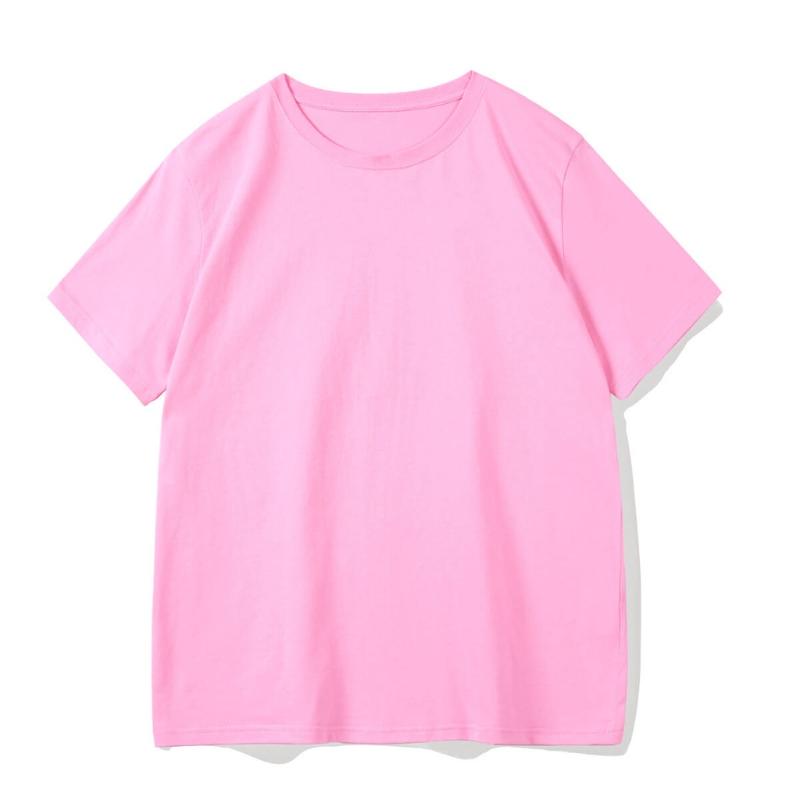 Estilo coreano INS Harajuku Casual Commuter Versátil Pullover Top Sólido Solto Camiseta