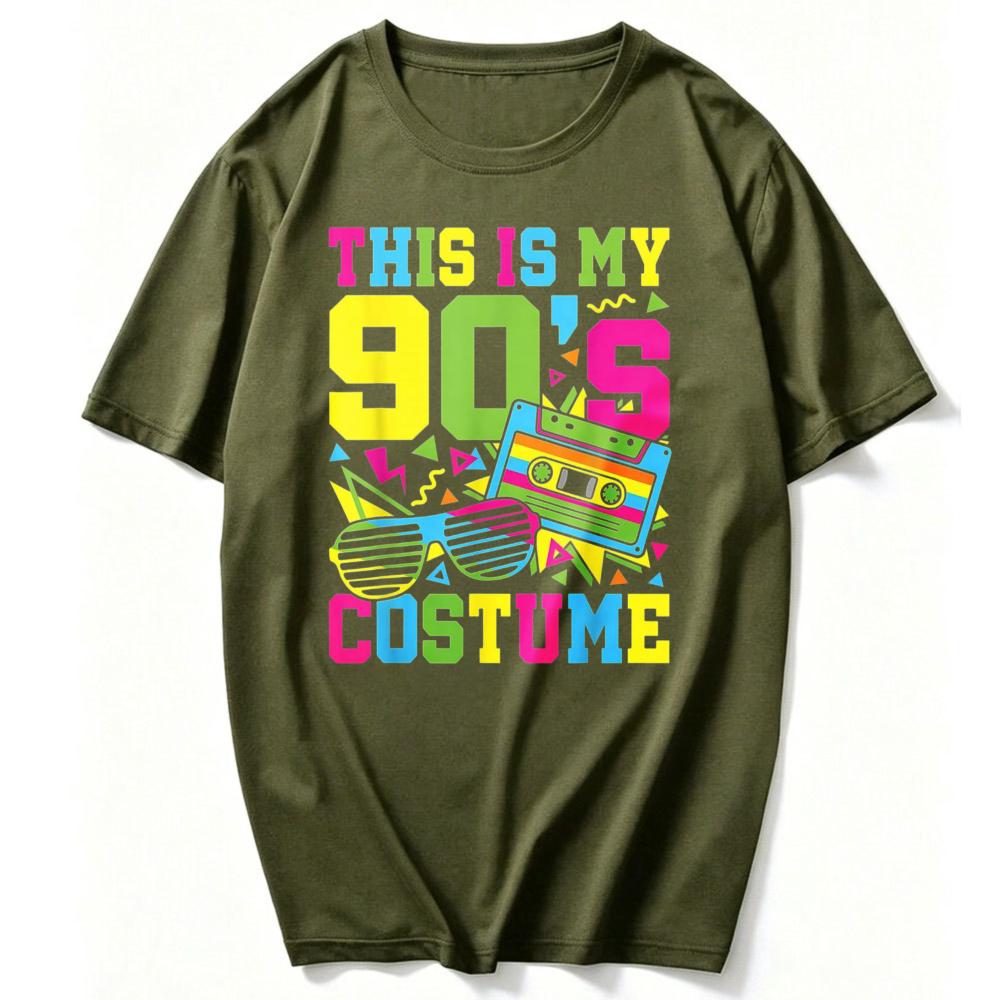 This Is My 90s Costume 1990s 90s Party Outfit Unisex Unisex TShirt Summer Casual Funny Outdoors High Quality Cotton ShortSleev Tee