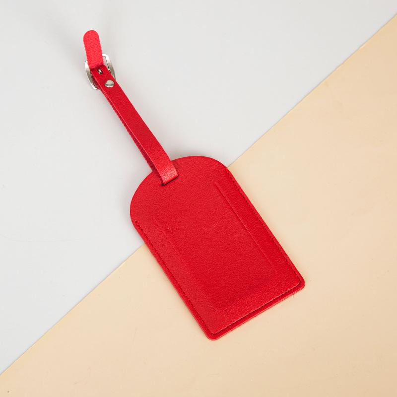 Customizable Multi-Color PU Leather Boarding Pass Card Holder with Lanyard & Luggage Tag