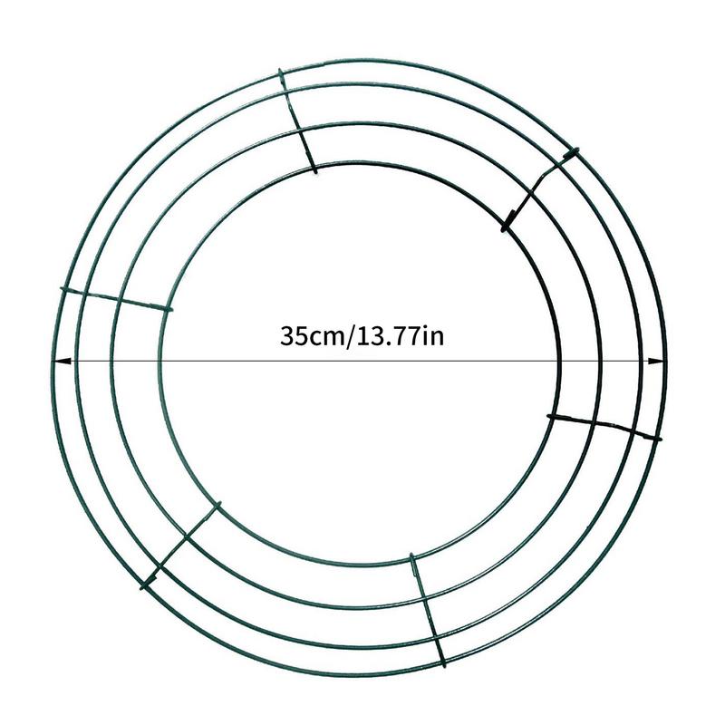 Wreath Frames for Crafts Round Flower Wreath Wire Rings Multi-Purpose Crafts Decorations for Ceilings Gardens Corridors Doors