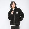 MLB New York Yankees Large Logo Sherpa Fleece Lined Jacket Unisex Black 3AJPF0216-50BKS