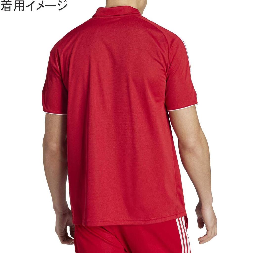 TIRO23 L Polo MMK65 HS7228 Team Power Red Soccer Wear Shirt 1 Piece [adidas] Men's J/2XS