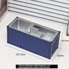 1:30 Scale Shipping Container Business Card Organizer Desk Stationery Storage Box Office Decor Pen Holder Creative Gift Ornament