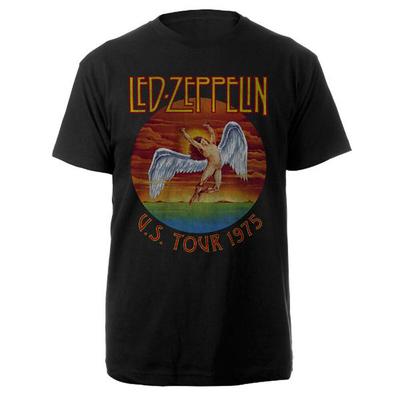 1975 Colour Led Zeppelin USA Tour Unisex T-shirt