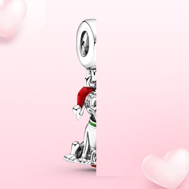 100% 925 Sterling Silver Přívěsek Millenium Falcon Falcon Přívěsek Fit Originální módní šperky Dámský náramek DIY dárek