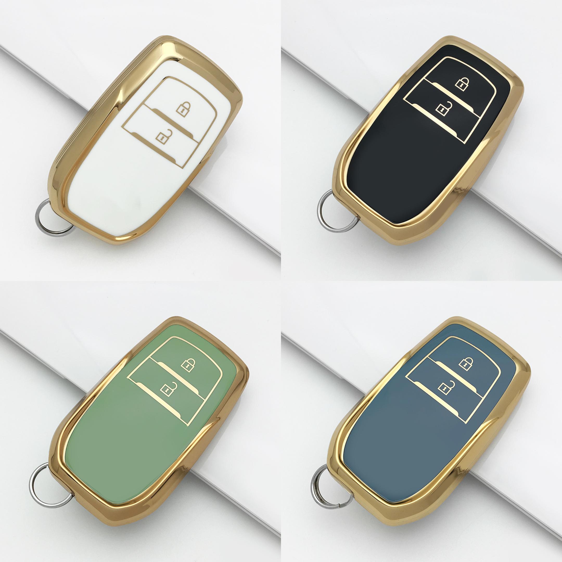 DM Car Decorative Accessories New TPU Car Key Shell Case Bag Protective for Toyota 3 Button Remote Key /