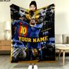 Custom Lionel Messi Blanket, High Quality Comfortable for All Seasons, Home Decor, Warmth and Comfort