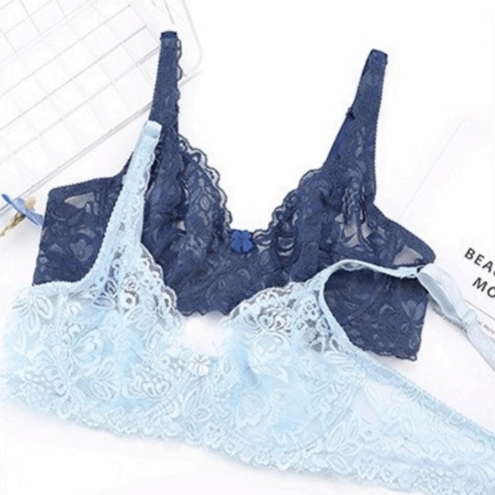 Mesh Transparent Push Up Bra Hollow Out Lace Underwear Lingerie Lace Bra Daily Wear